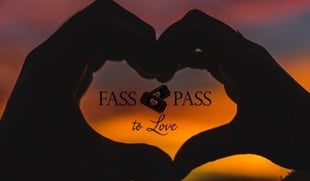 Fass Pass to Love logo heart hands