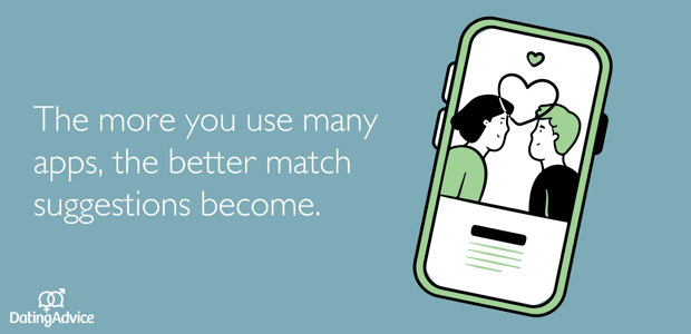 The more you use the apps, the better your suggestions