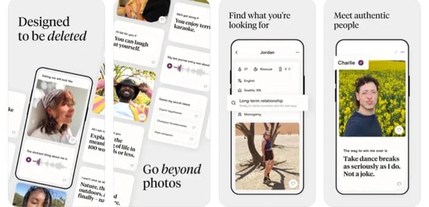 Hinge screenshots Hinge screenshots