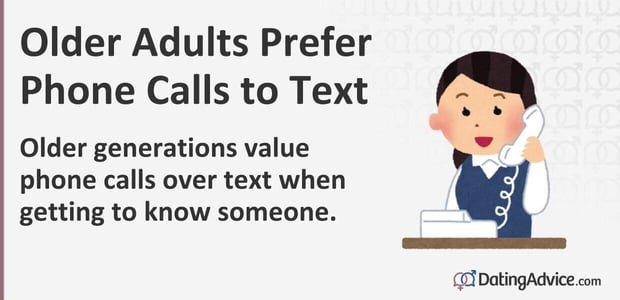 older adults prefer phone calls infographic