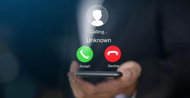 Photo of an unknown caller