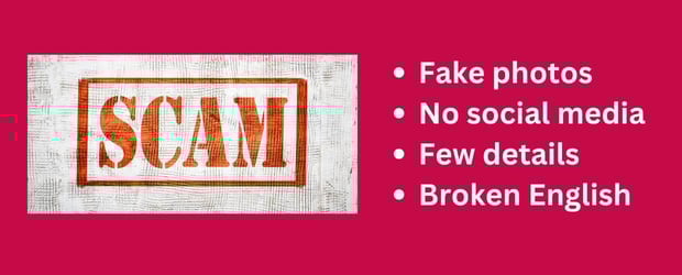 Signs of an online scam