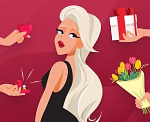 Private Sugar Club blonde woman cartoon Private Sugar Club blonde woman cartoon