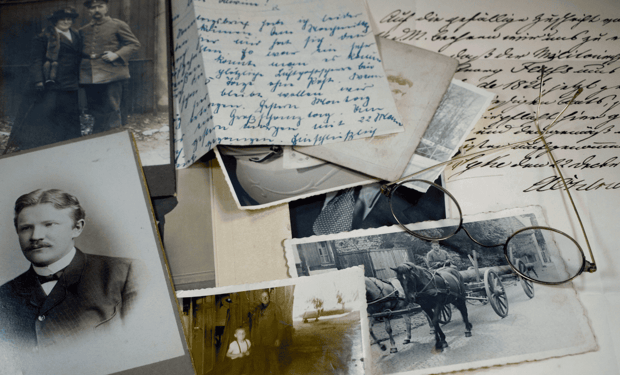 Old letters, photos, and ancestry info