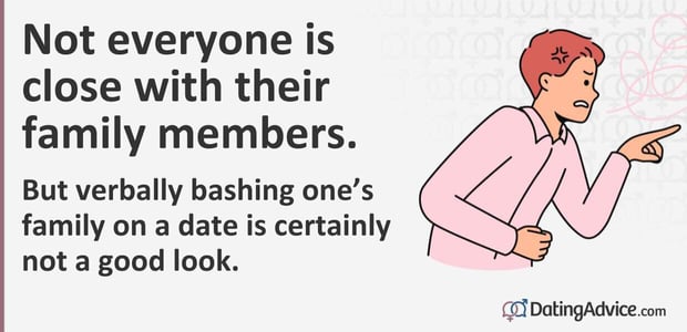Not everyone is close with their family members. Not everyone is close with their family members.