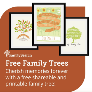 FamilySearch Free Family Trees graphic