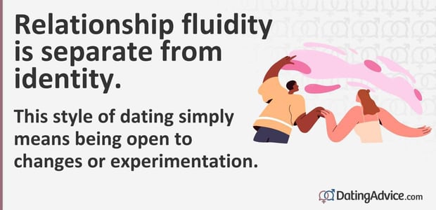 Relationship fluidity means being open to change.
