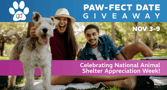 Give Back For National Animal Shelter Week: DatingAdvice.com’s Paw-fect Date Giveaway