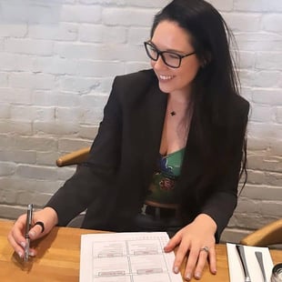Insight Counseling Center Dr. Mindy DeSeta writing 