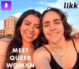 Likk app queer womxn selfie