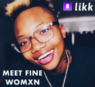 Likk app Meet Fine Womxn person wearing glasses and smiling