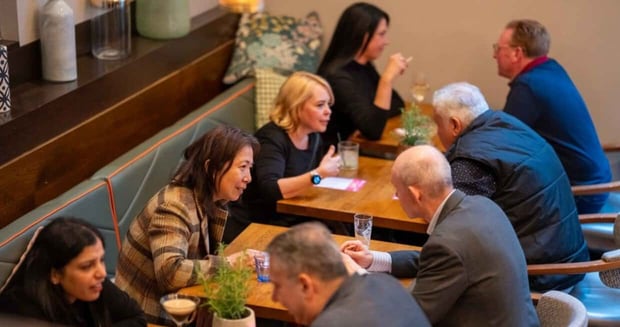 Photo of a Date in a Dash speed dating event for middle aged adults