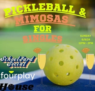Screenshot of Fourplay ad for Pickleball and Mimosas for Singles Screenshot of Fourplay ad for Pickleball and Mimosas for Singles