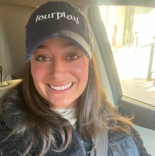 Instagram photo of one of Fourplay's founders wearing a Fourplay brand cap