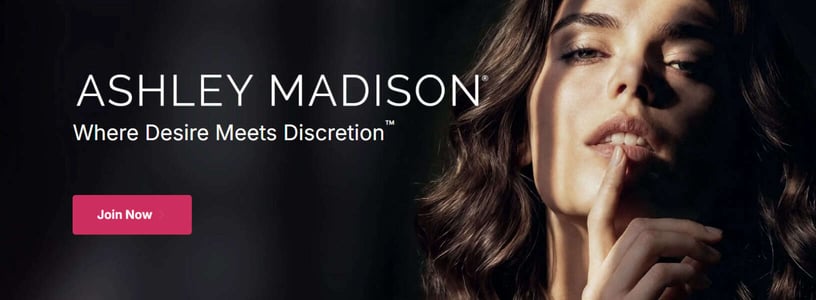 Ashley Madison homepage Ashley Madison homepage