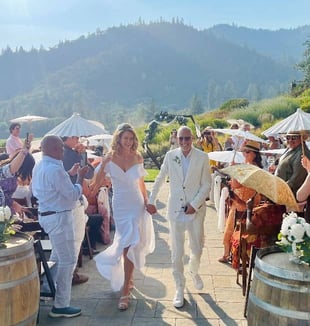 Photo of Dr. Wendy Walsh on her wedding day