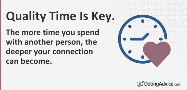 The more time you spend with another person, the deeper your connection can become. The more time you spend with another person, the deeper your connection can become.