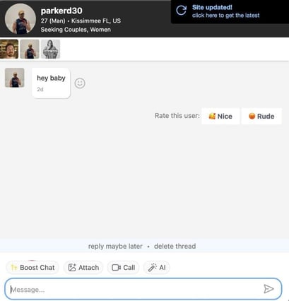 KinkyPeopleMeet messages
