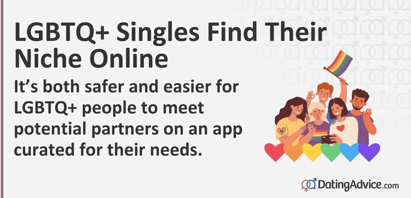 LGBTQ+ Singles Find Their Niche Online. It is both safer and easier for LGBTQ+ people to meet potential partners on an app curated for their needs.