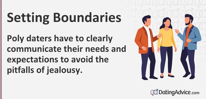 Poly daters have to clearly communicate their needs and expectations to avoid the pitfalls of jealousy.
