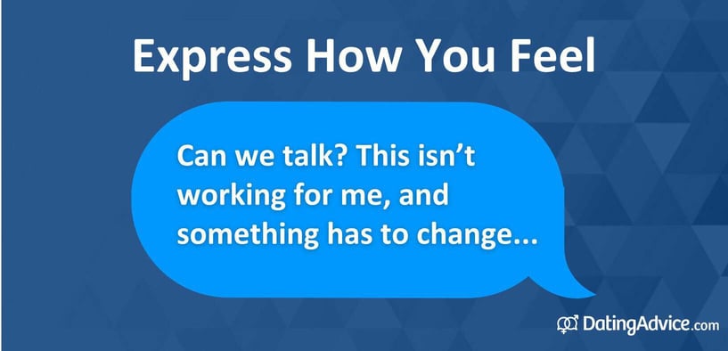 Express how you feel. Express how you feel.