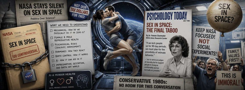 A collage of sex in space controversy A collage of sex in space controversy