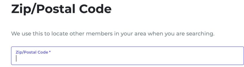 ZIP code search