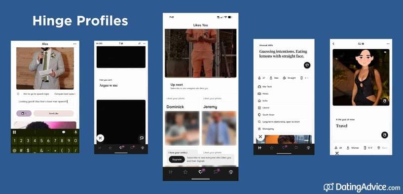 Hinge profiles I saw