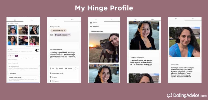 My Hinge profile