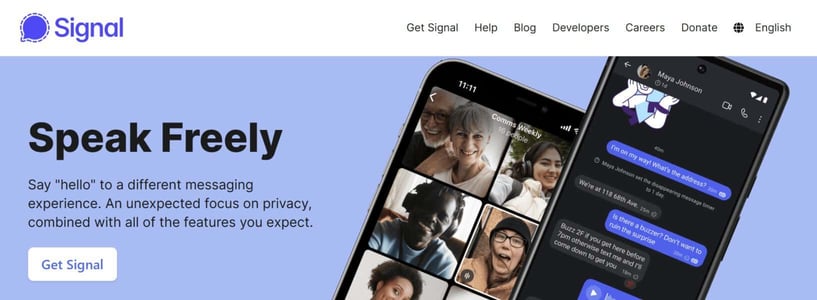 Signal screenshot