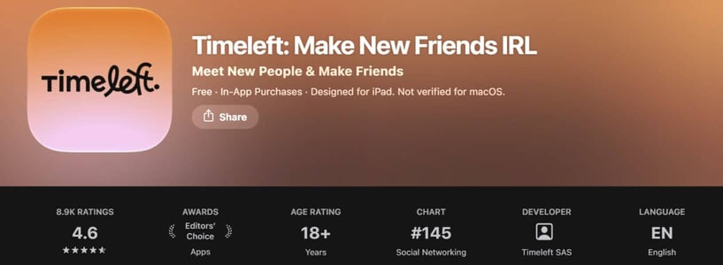 Timeleft on the App Store Timeleft on the App Store