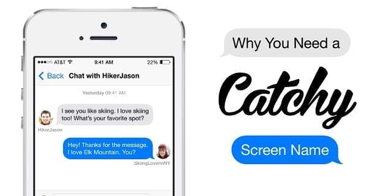 what is a good online dating screen name