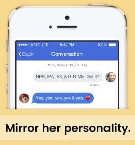 Starting a conversation with a girl online