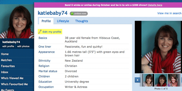 how to online dating profile