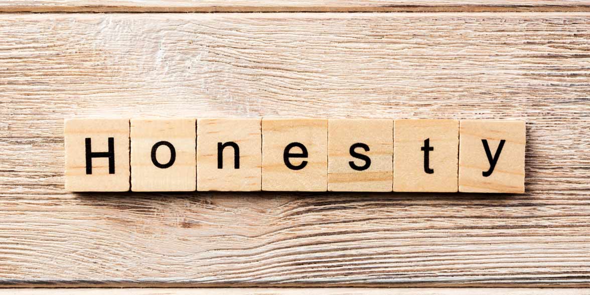 Photo of the word honesty Photo of the word honesty